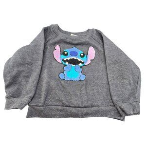 Disney Stitch Toddler Sweatshirt 4T Gray Pullover Soft & Cozy Pullover JJ3931